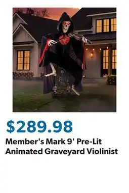 Sam's Club Member's Mark 9' Pre-Lit Animated Graveyard Violinist offer