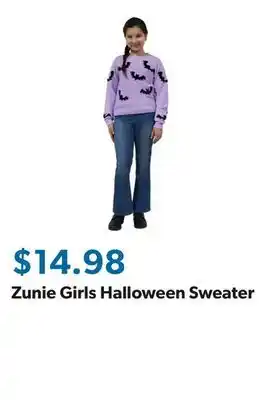 Sam's Club Zunie Girls Halloween Sweater offer