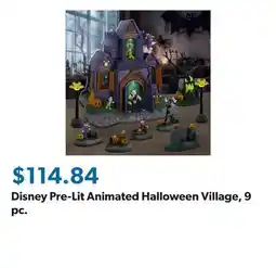 Sam's Club Disney Pre-Lit Animated Halloween Village, 9 pc offer