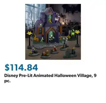 Sam's Club Disney Pre-Lit Animated Halloween Village, 9 pc offer