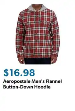 Sam's Club Aeropostale Men's Flannel Button-Down Hoodie offer