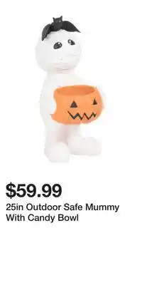 TJ Maxx 25in Outdoor Safe Mummy With Candy Bowl offer