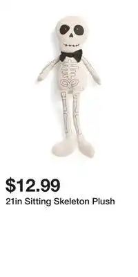 TJ Maxx 21in Sitting Skeleton Plush offer
