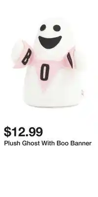 TJ Maxx Plush Ghost With Boo Banner offer