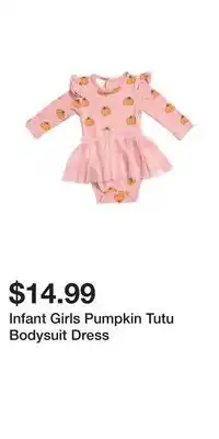 TJ Maxx Infant Girls Pumpkin Tutu Bodysuit Dress offer