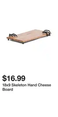 TJ Maxx 18x9 Skeleton Hand Cheese Board offer