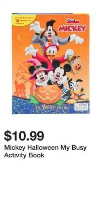 TJ Maxx Mickey Halloween My Busy Activity Book offer