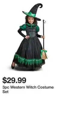 TJ Maxx 3pc Western Witch Costume Set offer
