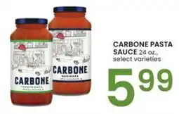 Albertsons Carbone pasta sauce offer