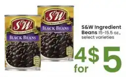 Albertsons S&W Ingredient Beans offer