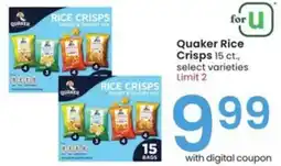 Albertsons Quaker Rice Crisps offer