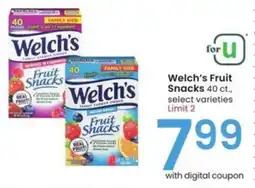 Albertsons Welch's Fruit Snacks offer