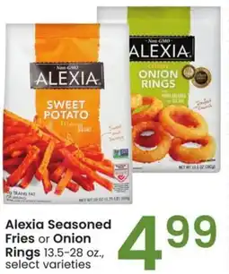 Albertsons Alexia Seasoned Fries or Onion Rings offer