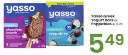 Albertsons Yasso Greek Yogurt Bars or Poppables offer