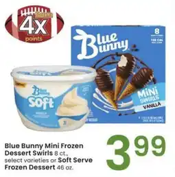 Albertsons Blue Bunny Mini Frozen Dessert Swirls offer