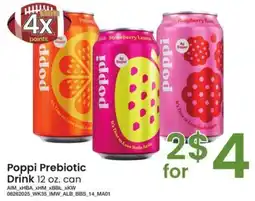 Albertsons Poppi Prebiotic Drink offer