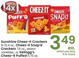 Albertsons Sunshine Cheez-It Crackers offer