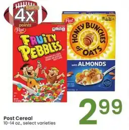 Albertsons Post cereal offer