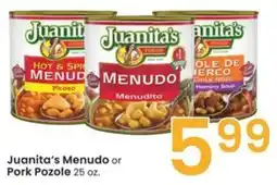Albertsons Juanita's Menudo or Pork Pozole offer