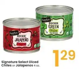 Albertsons Signature Select Diced Chiles or Jalapenos offer