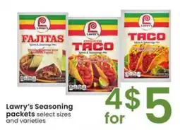 Albertsons Lawry's Seasoning packets offer