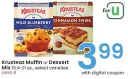 Albertsons Krusteaz Muffin or Dessert Mix offer