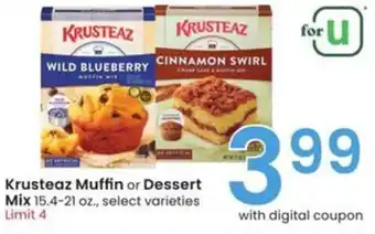 Albertsons Krusteaz Muffin or Dessert Mix offer