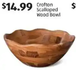Aldi Crofton Scallops Wood Bowl offer