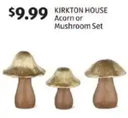 Aldi Kirkton house acorn or mushroom set offer