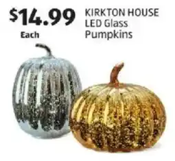 Aldi Kirkton house led glass pumpkins offer