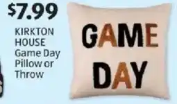 Aldi Kirkton house game day pillow or throw offer