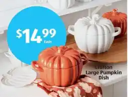 Aldi Crofton Large Pumpkin Dish offer