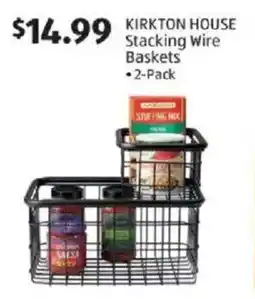 Aldi Kirkton house Stacking Wire baskets offer