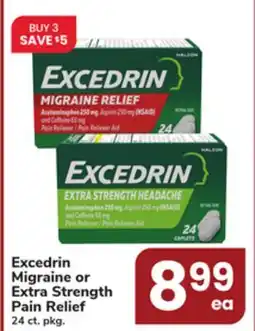 ACME Excedrin Migraine or Extra Strength Pain Relief offer