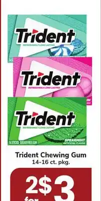 ACME Trident Chewing Gum offer