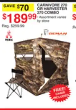 Dunham's Sports CARNIVORE 270 OR HARVESTER 270 COMBO offer