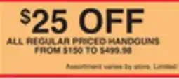 Dunham's Sports HANDGUNS offer