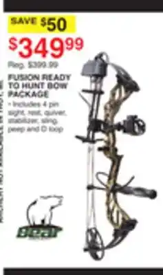 Dunham's Sports FUSION READY TO HUNT BOW PACKAGE offer