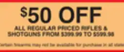 Dunham's Sports ALL REGULAR PRICED RIFLES & SHOTGUNS offer
