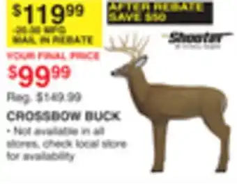 Dunham's Sports CROSSBOW BUCK offer