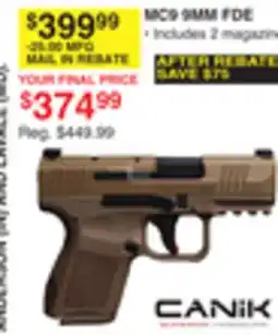 Dunham's Sports MC9 9MM FDE offer