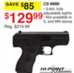 Dunham's Sports C9 9MM offer