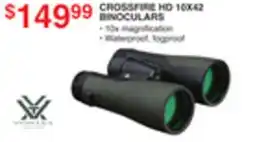 Dunham's Sports CROSSFIRE HD 10X42 BINOCULARS offer