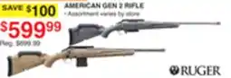 Dunham's Sports RUGER AMERICAN GEN 2 RIFLE offer