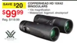 Dunham's Sports COPPERHEAD HD 10X42 BINOCULARS offer