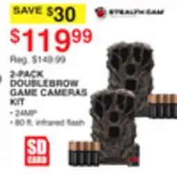 Dunham's Sports 2-PACK DOUBLEBROW GAME CAMERAS KIT offer