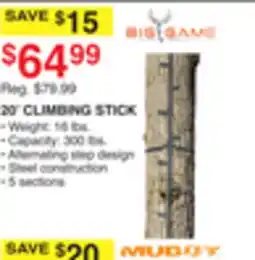 Dunham's Sports 20' CLIMBING STICK offer