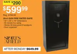 Dunham's Sports 30 + 4 GUN FIRE RATED SAFE offer