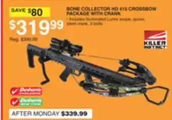 Dunham's Sports BONE COLLECTOR HD 415 CROSSBOW PACKAGE WITH CRANK offer