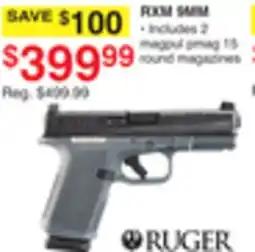 Dunham's Sports RUGER RXM 9MM offer